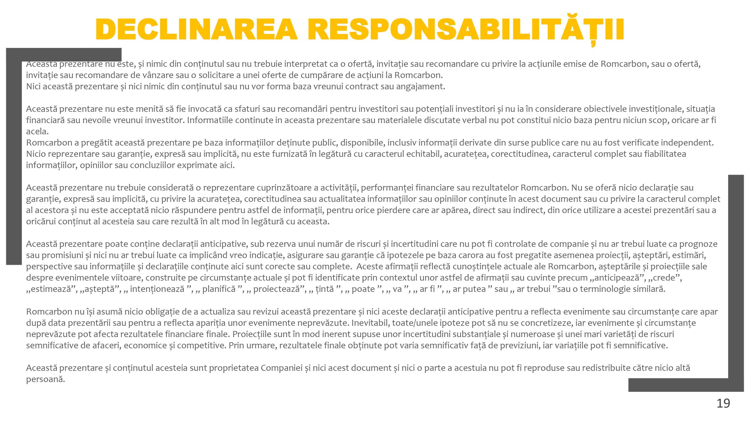 Prezentare oficiala -Teleconferință cu analiști, investitori și jurnaliști &ndash; 18 Noiembrie 2021