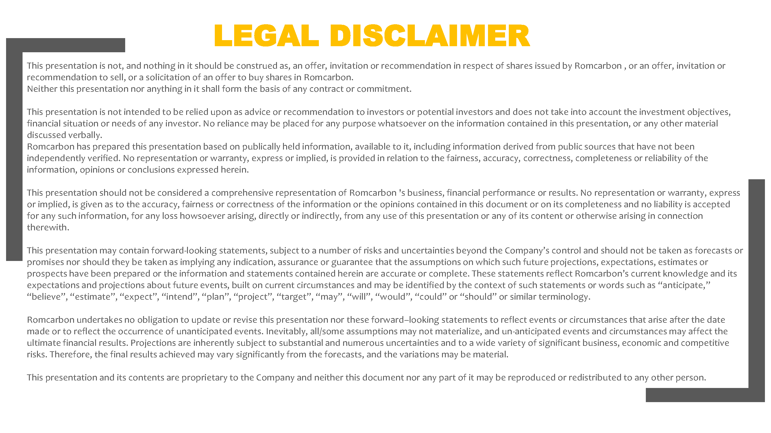 Official presentation -Teleconference with analysts, investors and journalists &ndash; 19th of May 2022