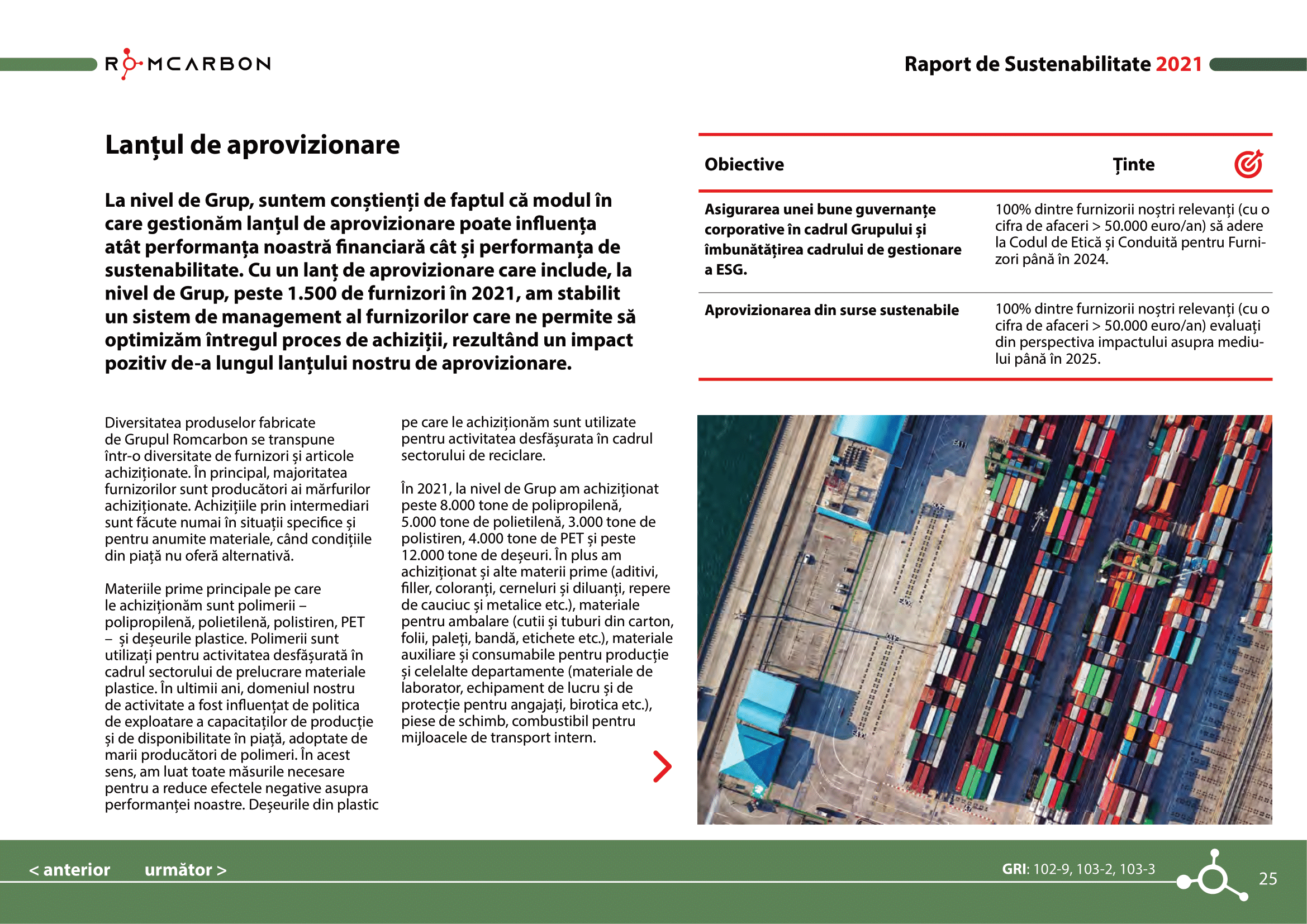 Rapoarte de sustenabilitate 2021