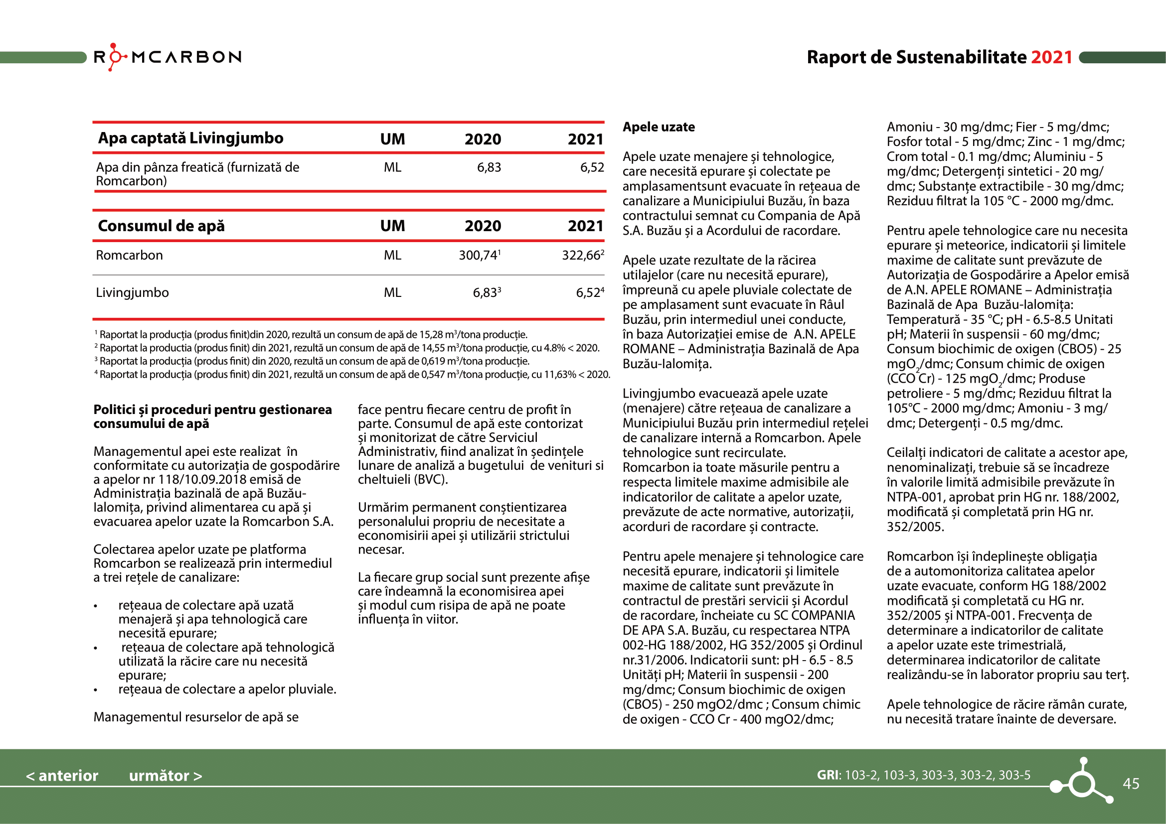 Rapoarte de sustenabilitate 2021