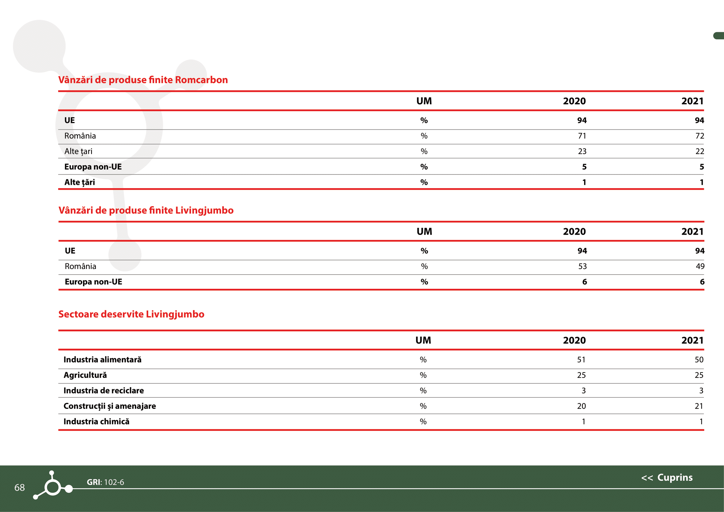 Rapoarte de sustenabilitate 2021