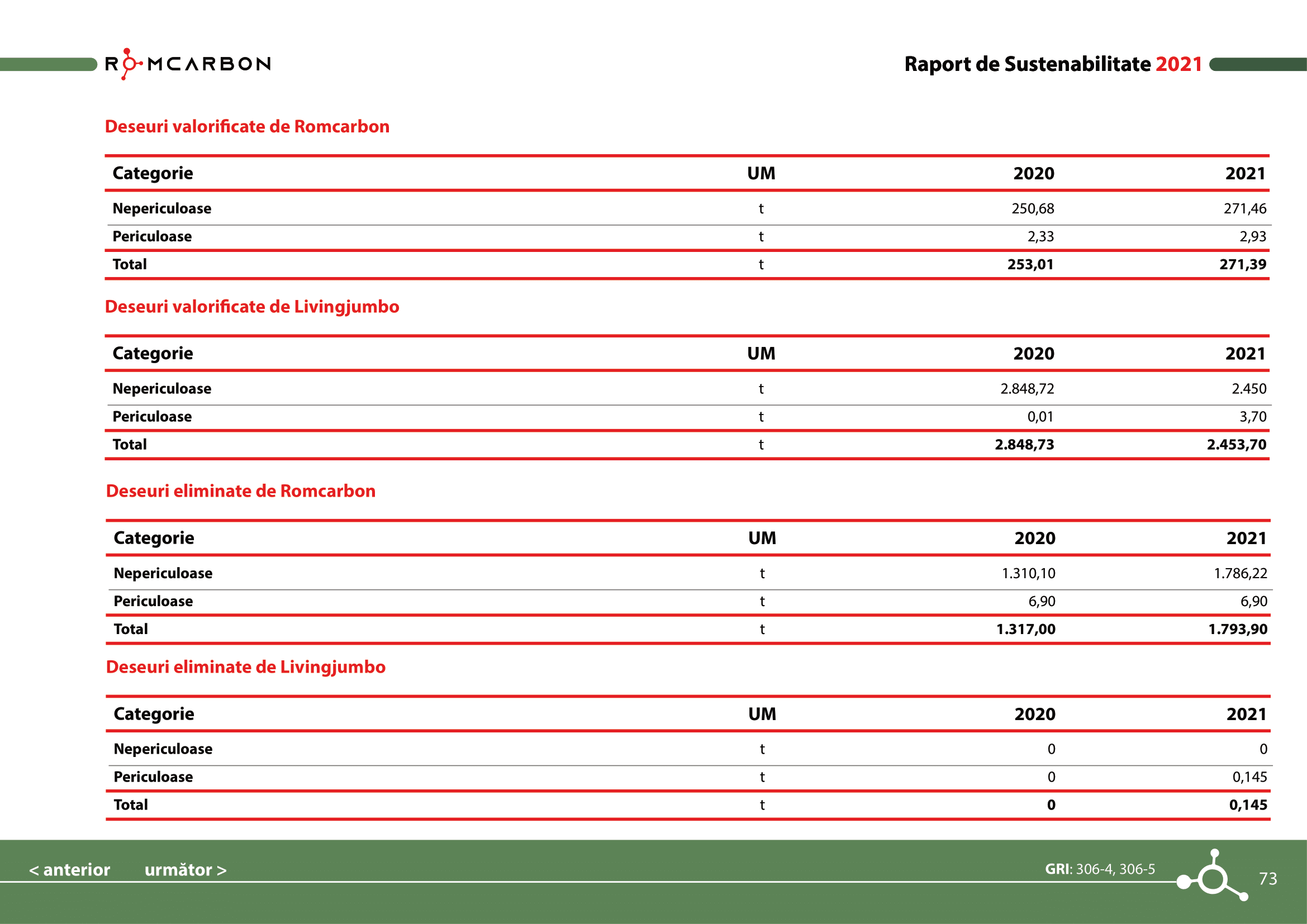 Rapoarte de sustenabilitate 2021