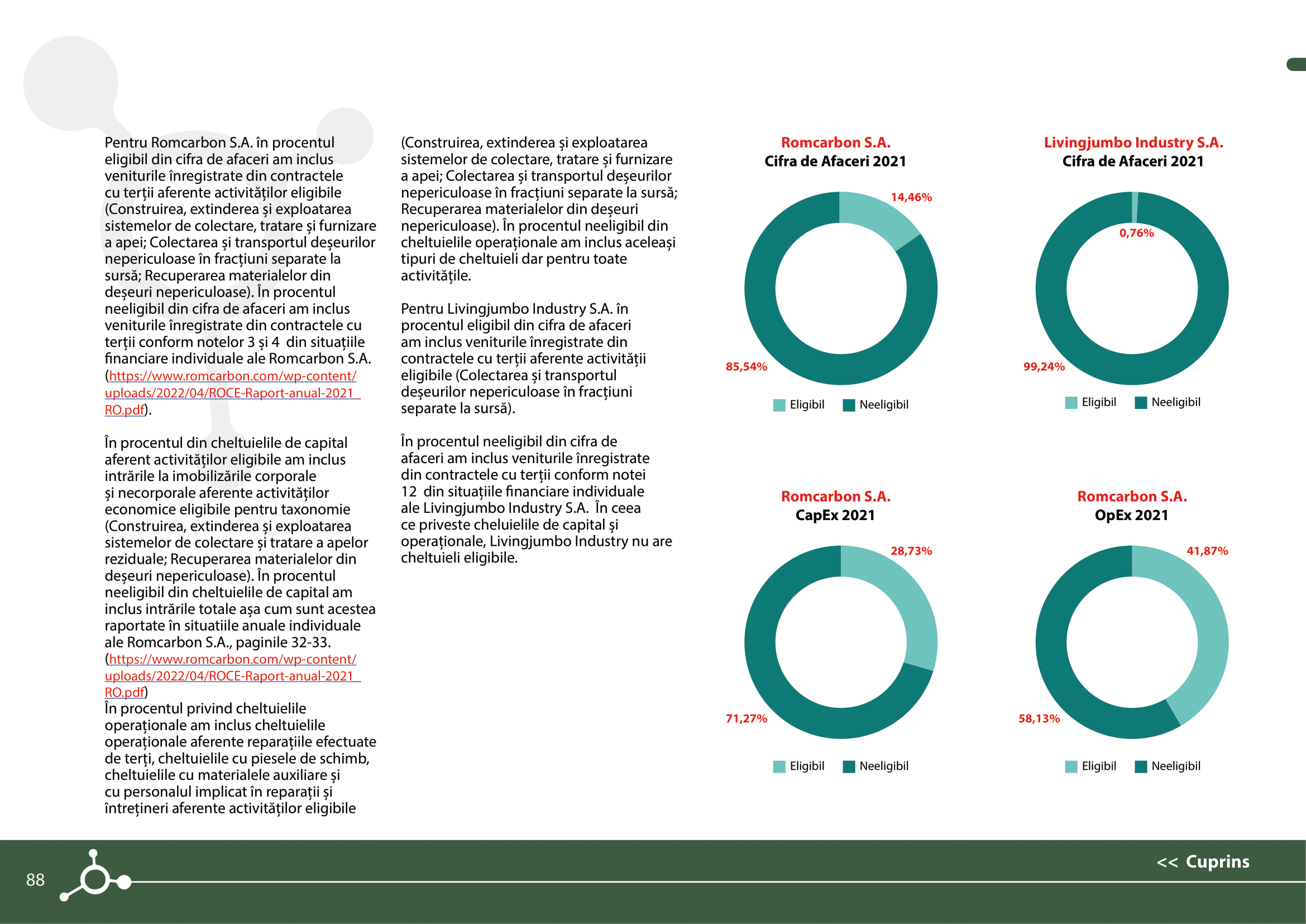 Rapoarte de sustenabilitate 2021