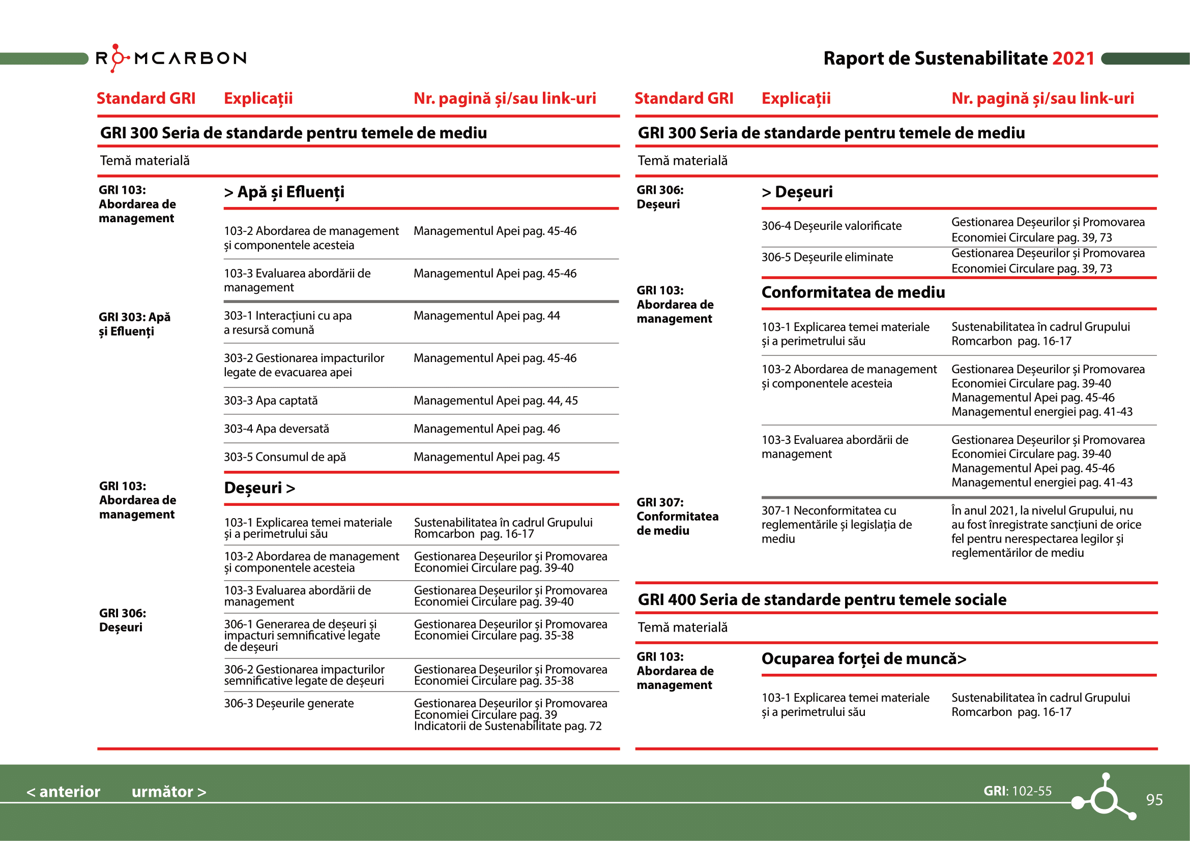 Rapoarte de sustenabilitate 2021