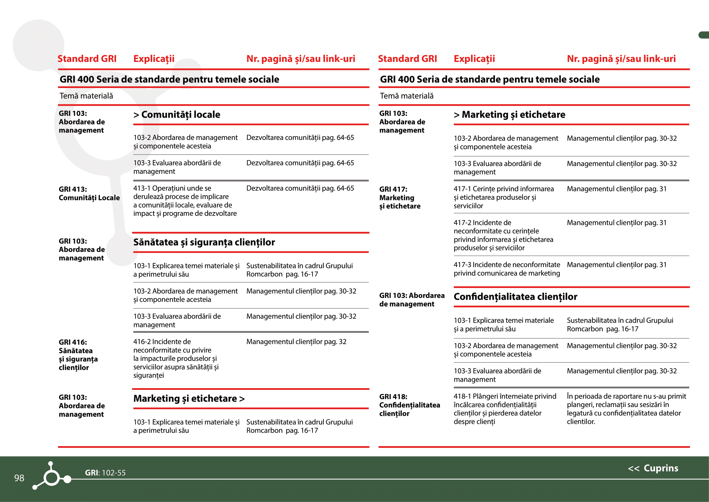 Rapoarte de sustenabilitate 2021