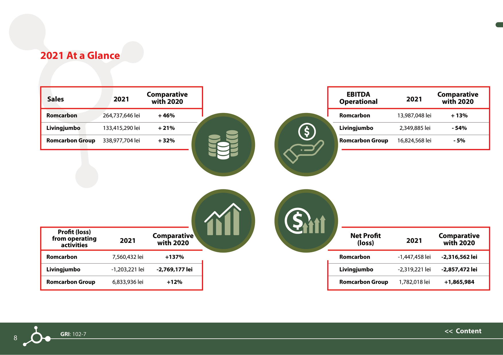 Sustainability reports 2021