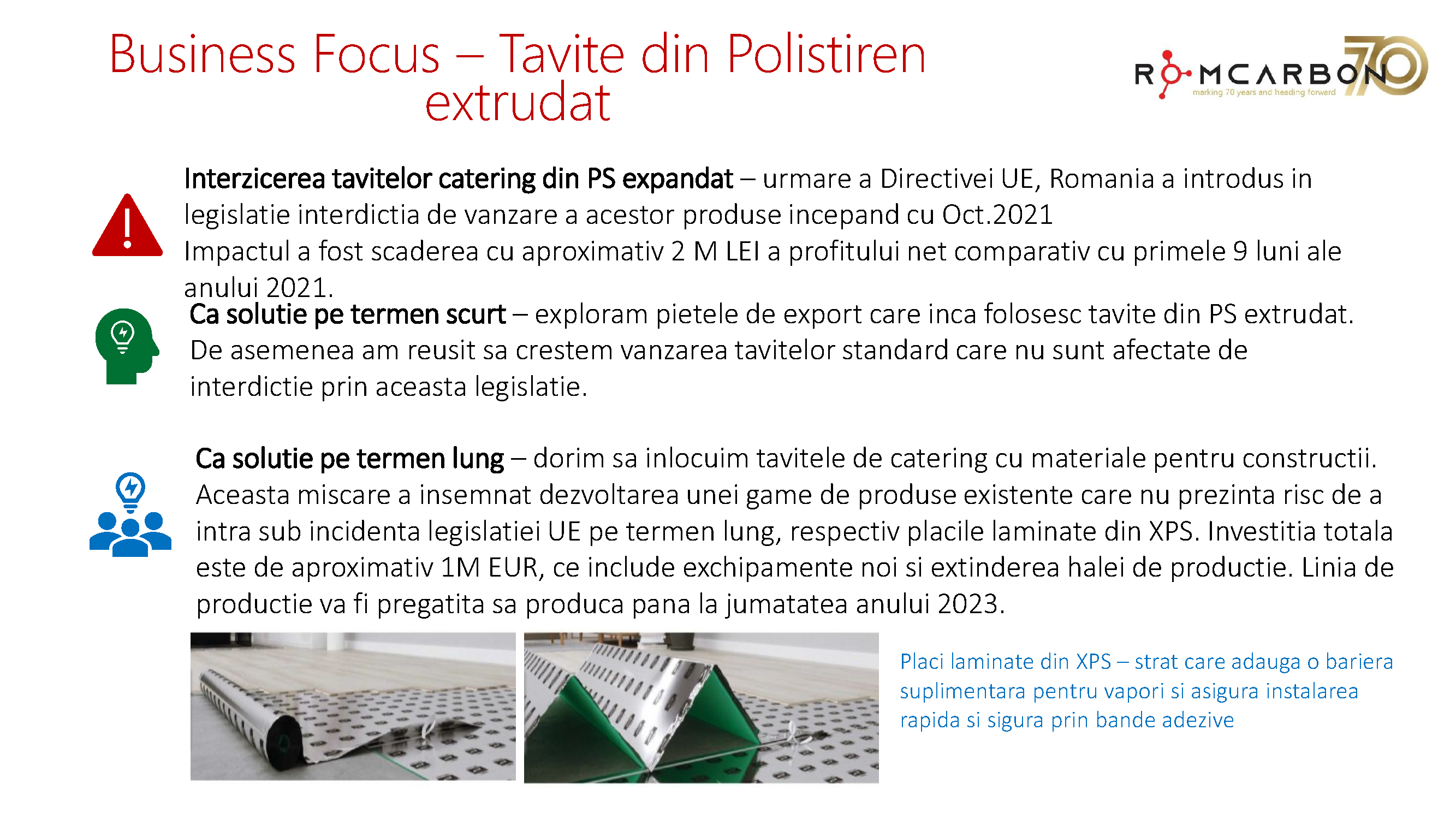 Prezentare oficiala -Teleconferință cu analiști, investitori și jurnaliști &ndash; 18 noiembrie 2022