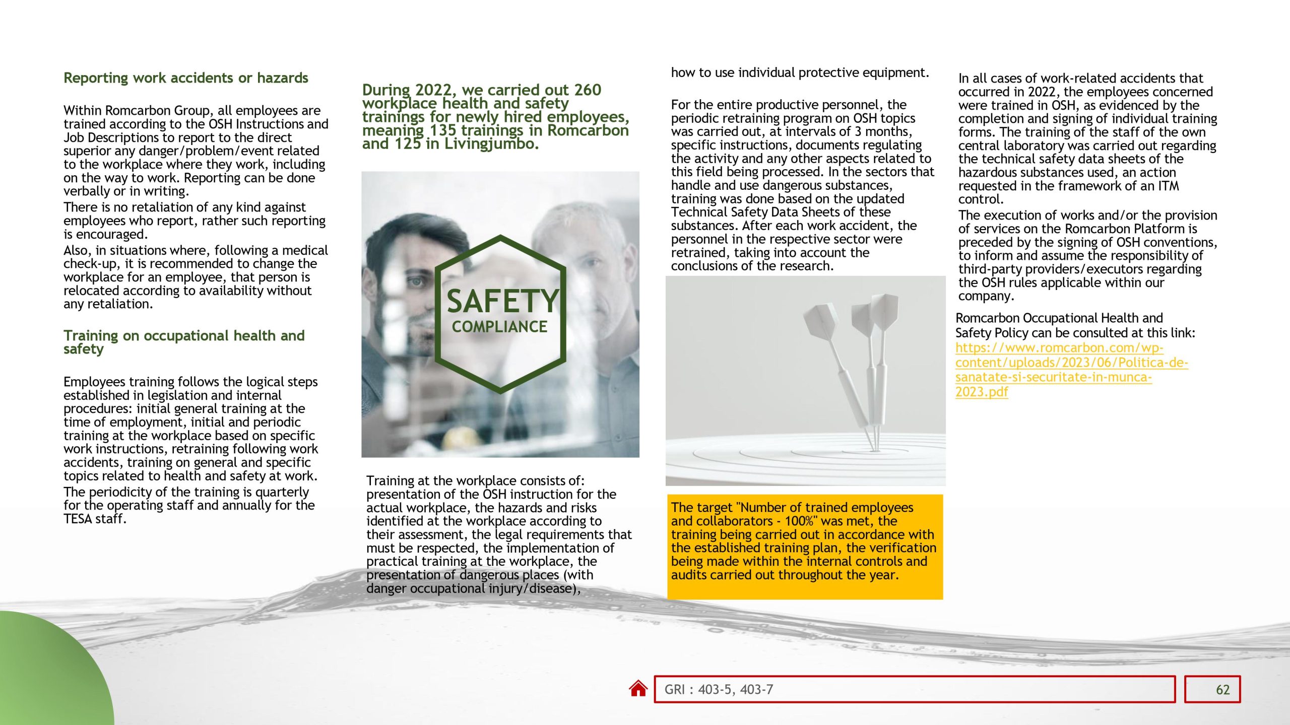 Sustainability reports 2022