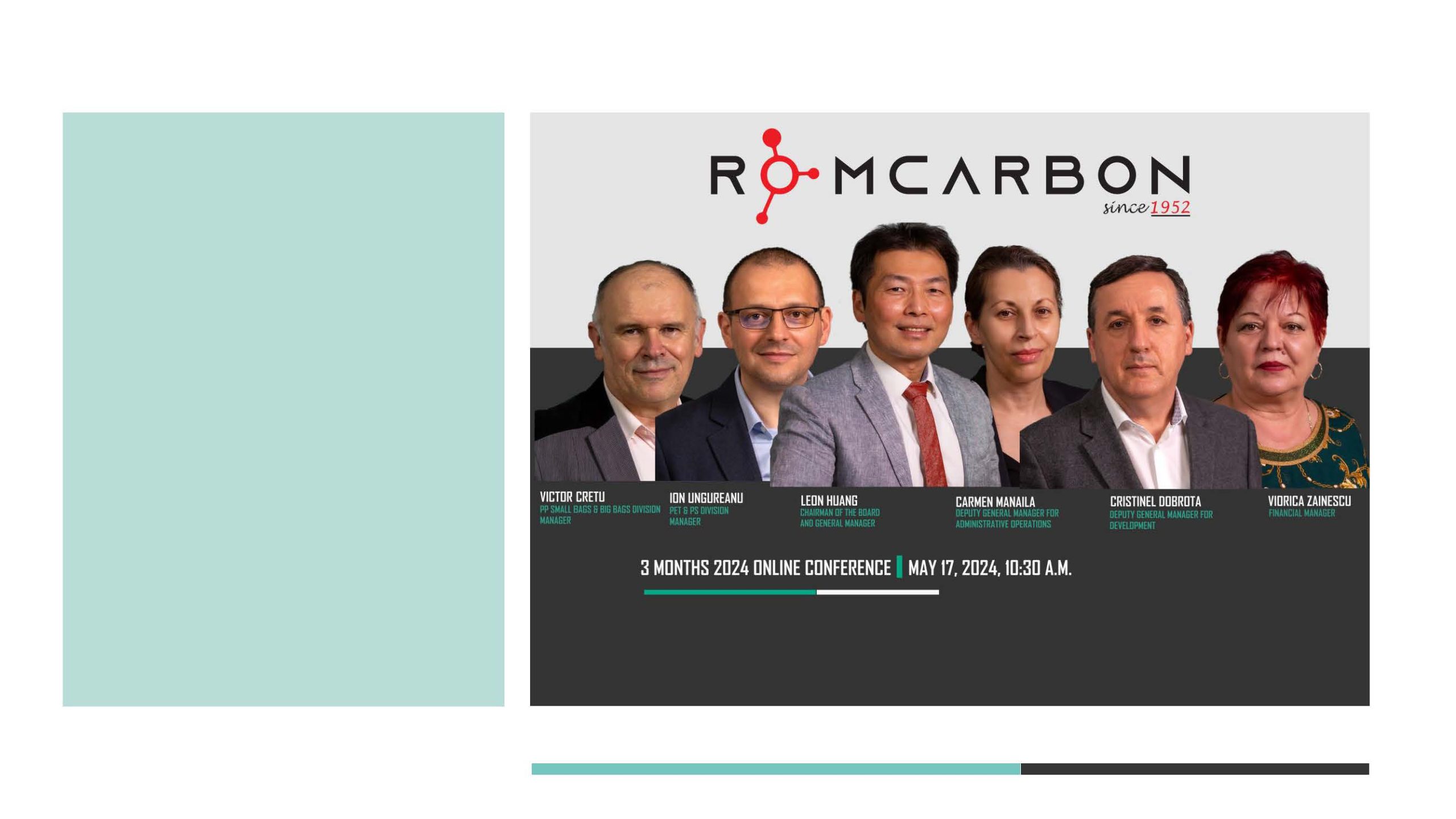 Official presentation -Teleconference with analysts, investors and journalists &ndash; 17th of May 2024