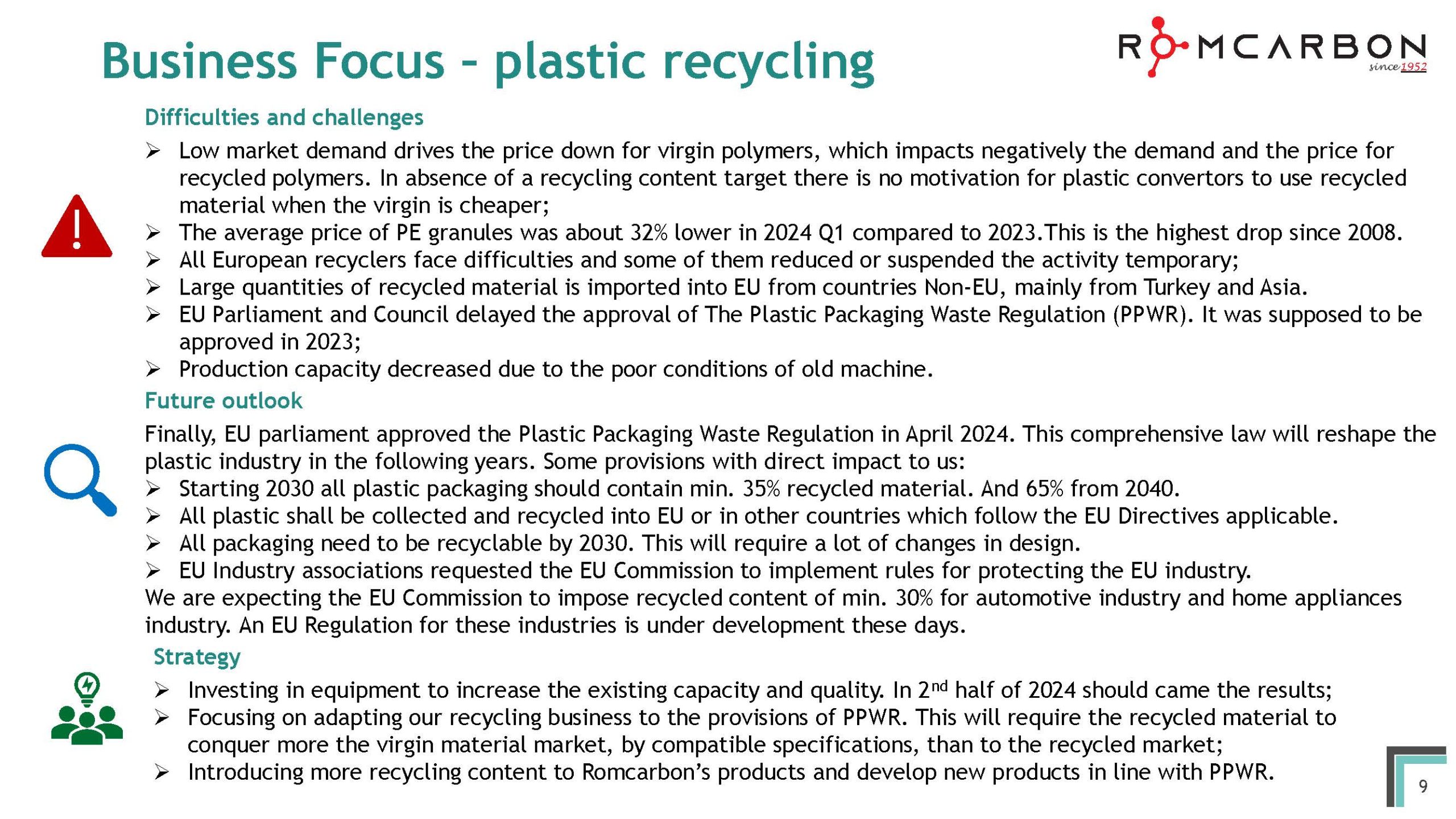 Official presentation -Teleconference with analysts, investors and journalists &ndash; 17th of May 2024