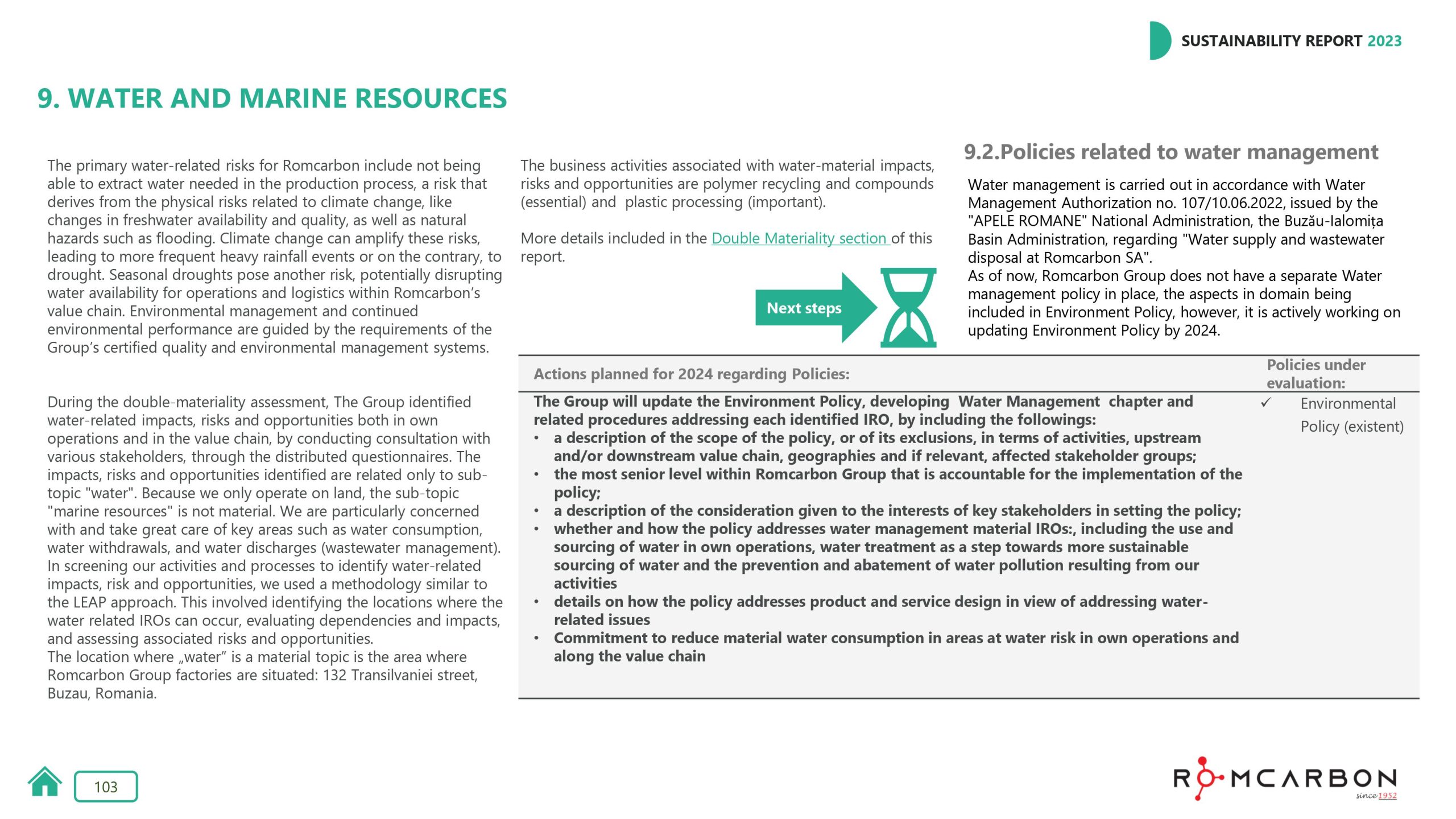 Sustainability reports 2023