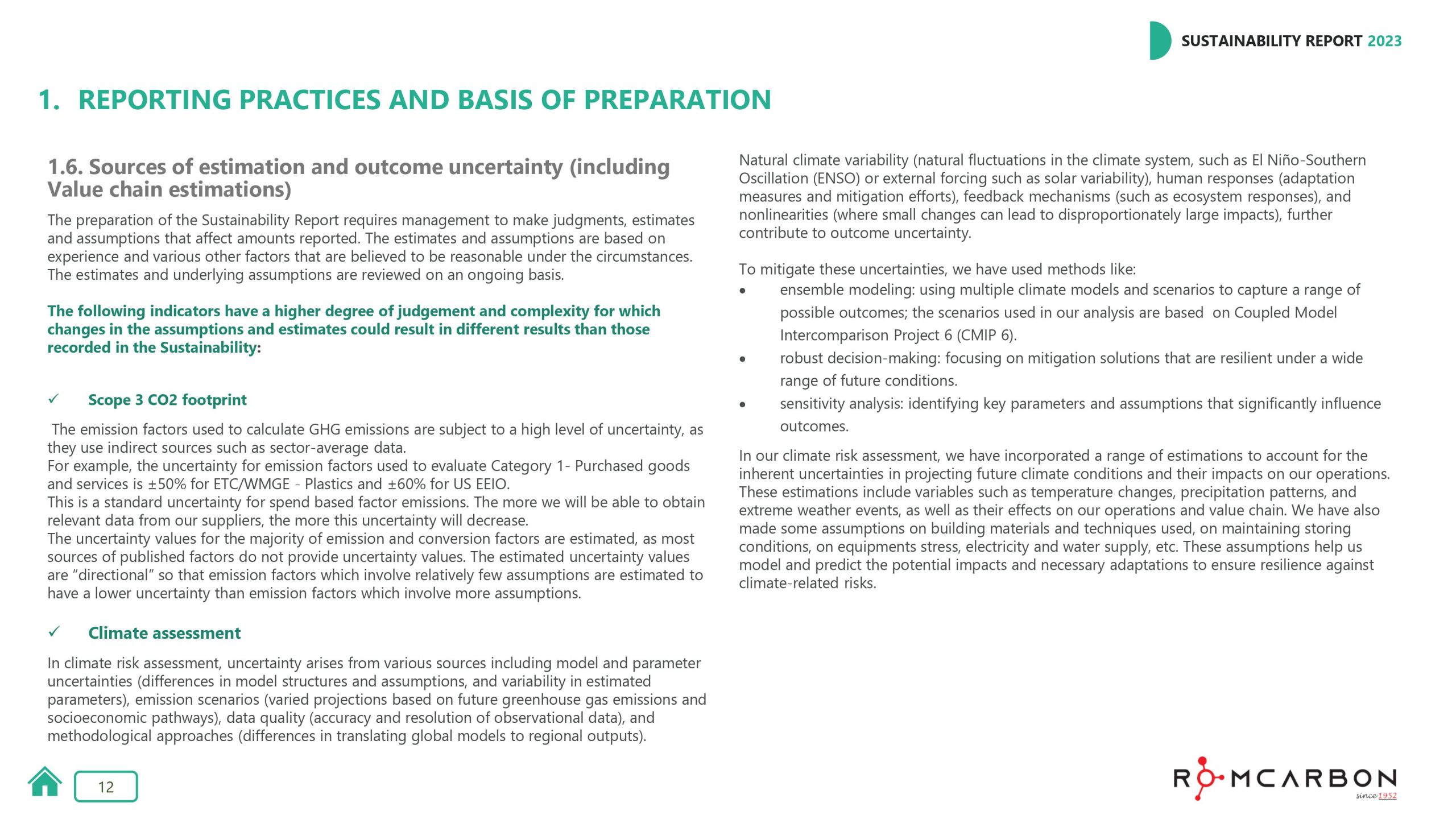 Sustainability reports 2023