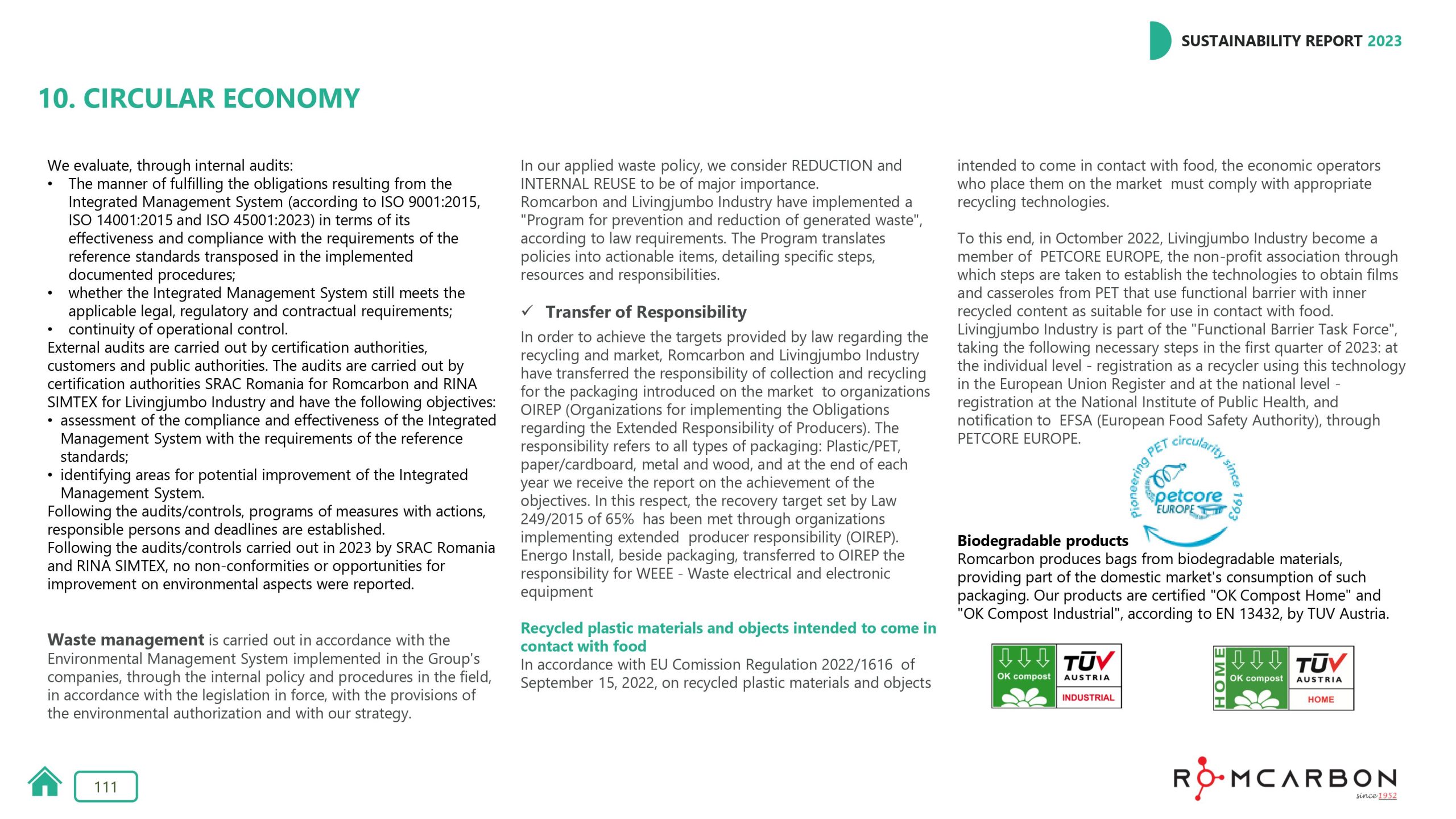 Sustainability reports 2023