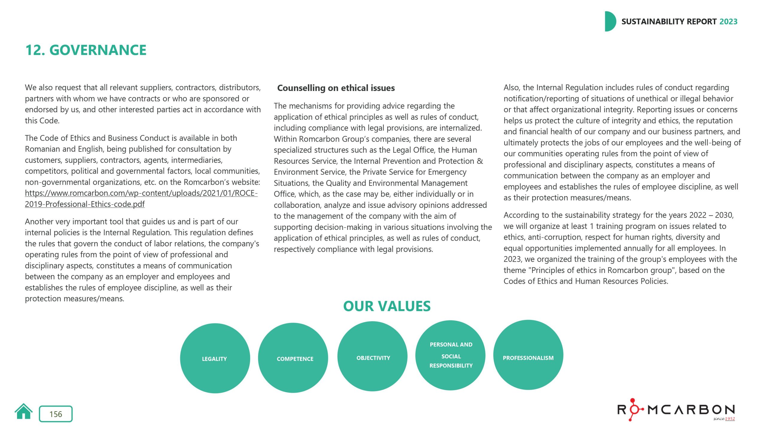 Sustainability reports 2023