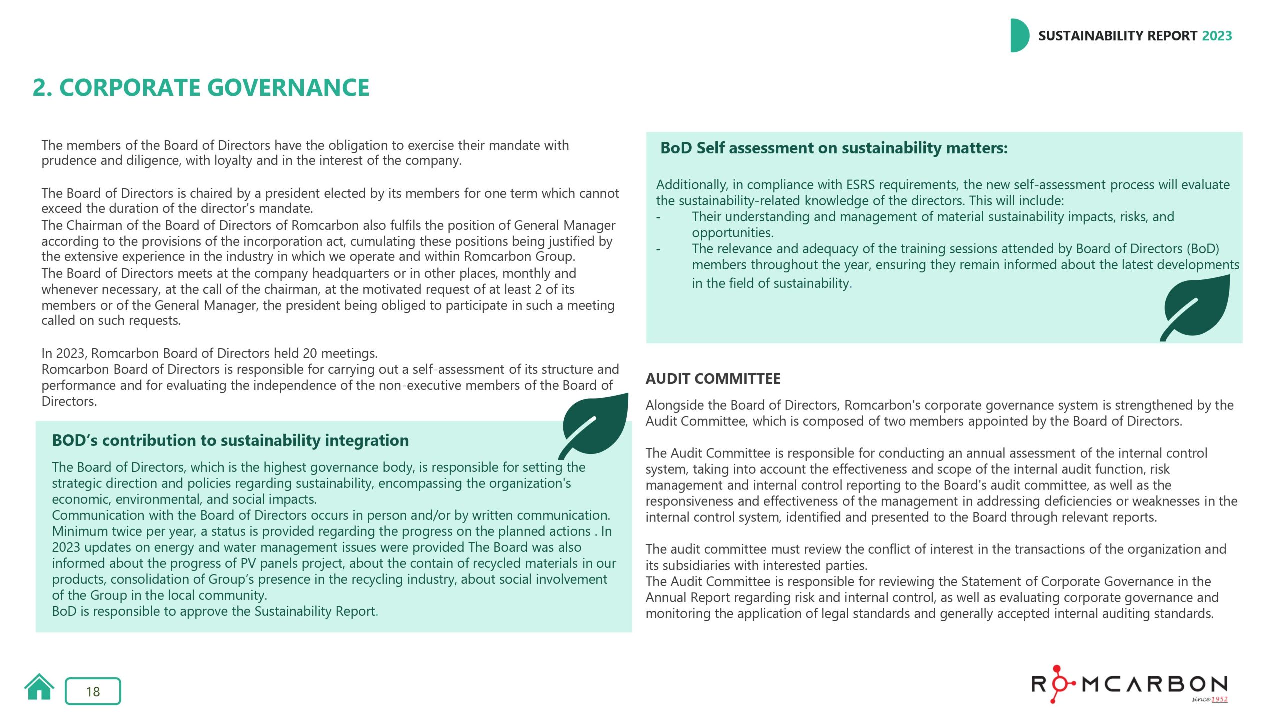 Sustainability reports 2023