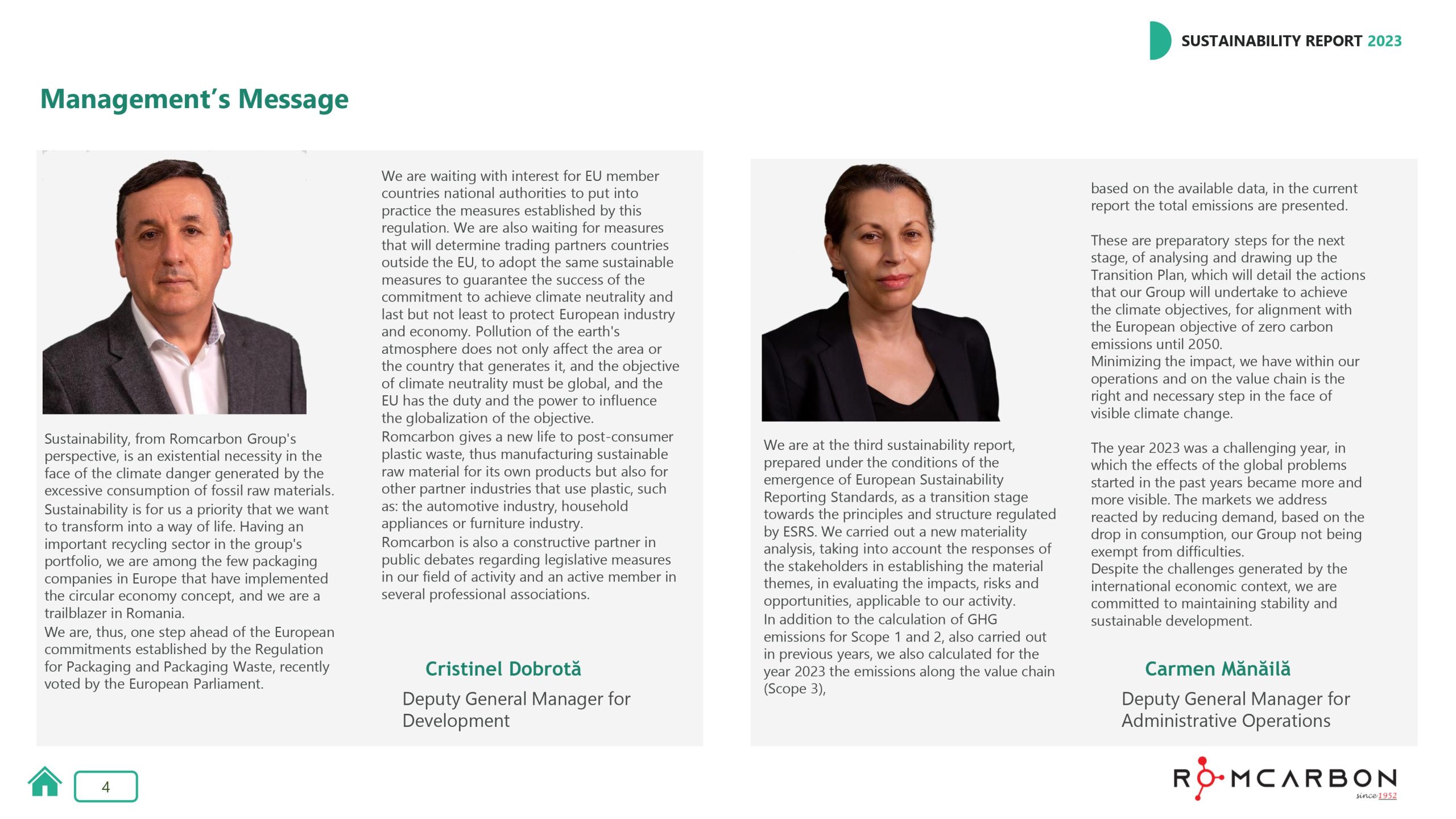 Sustainability reports 2023