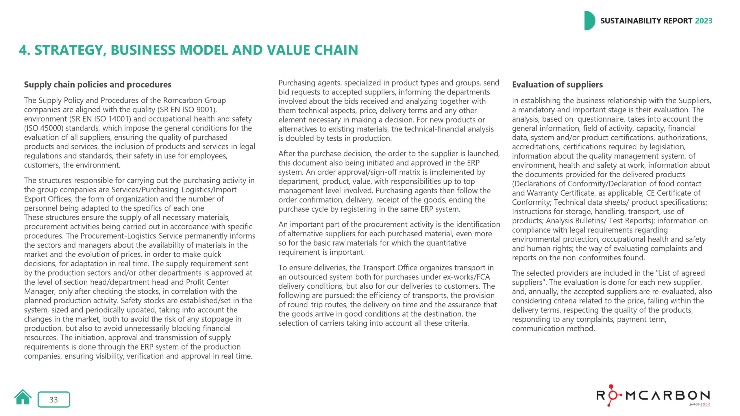 Sustainability reports 2023