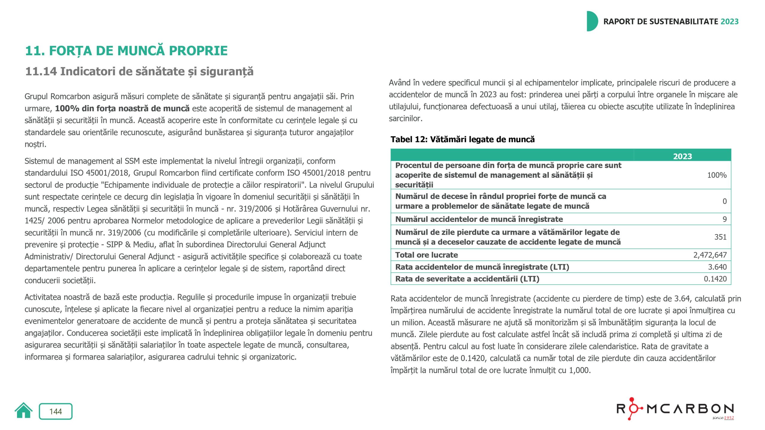 Rapoarte de sustenabilitate 2023