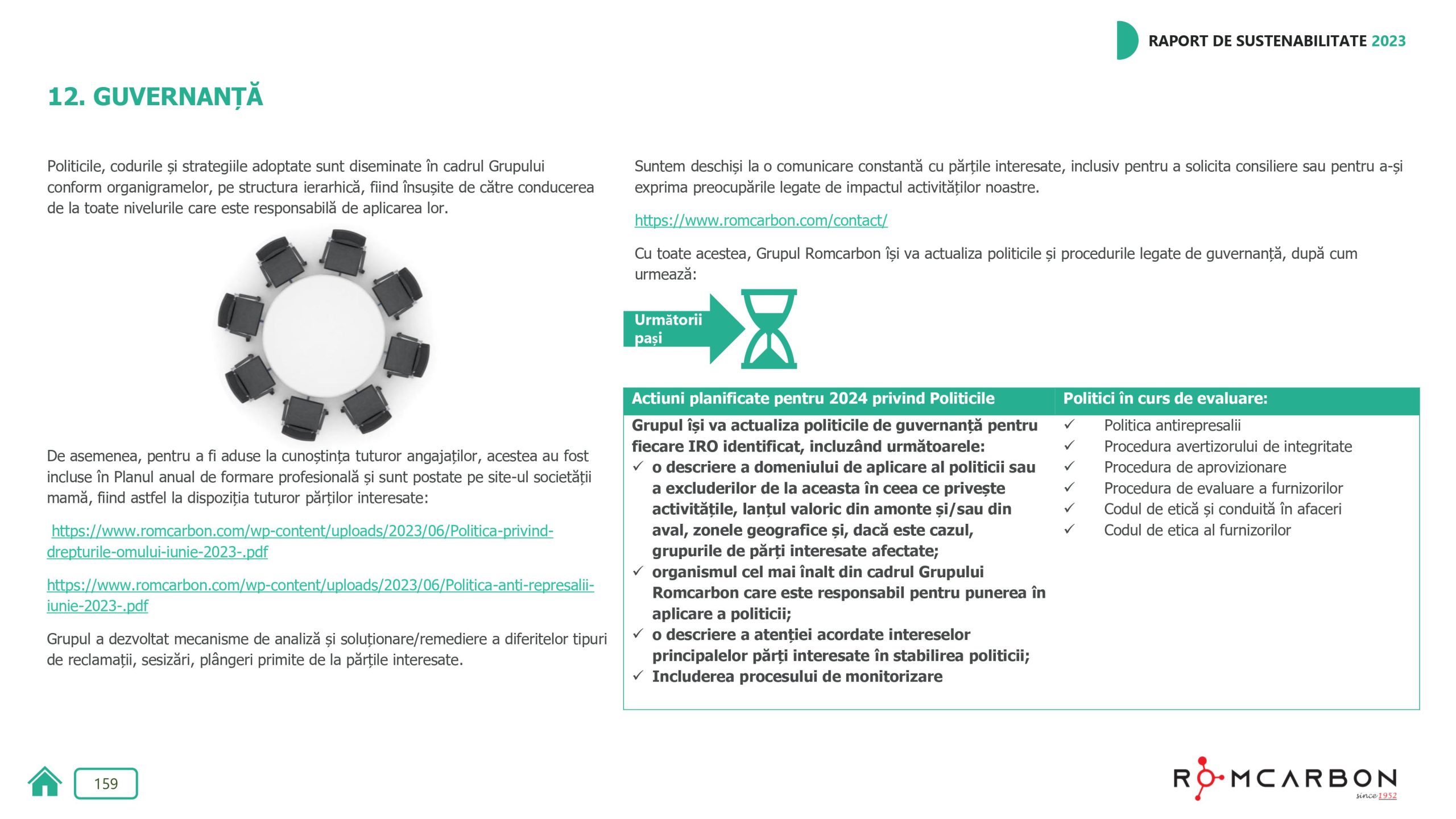 Rapoarte de sustenabilitate 2023