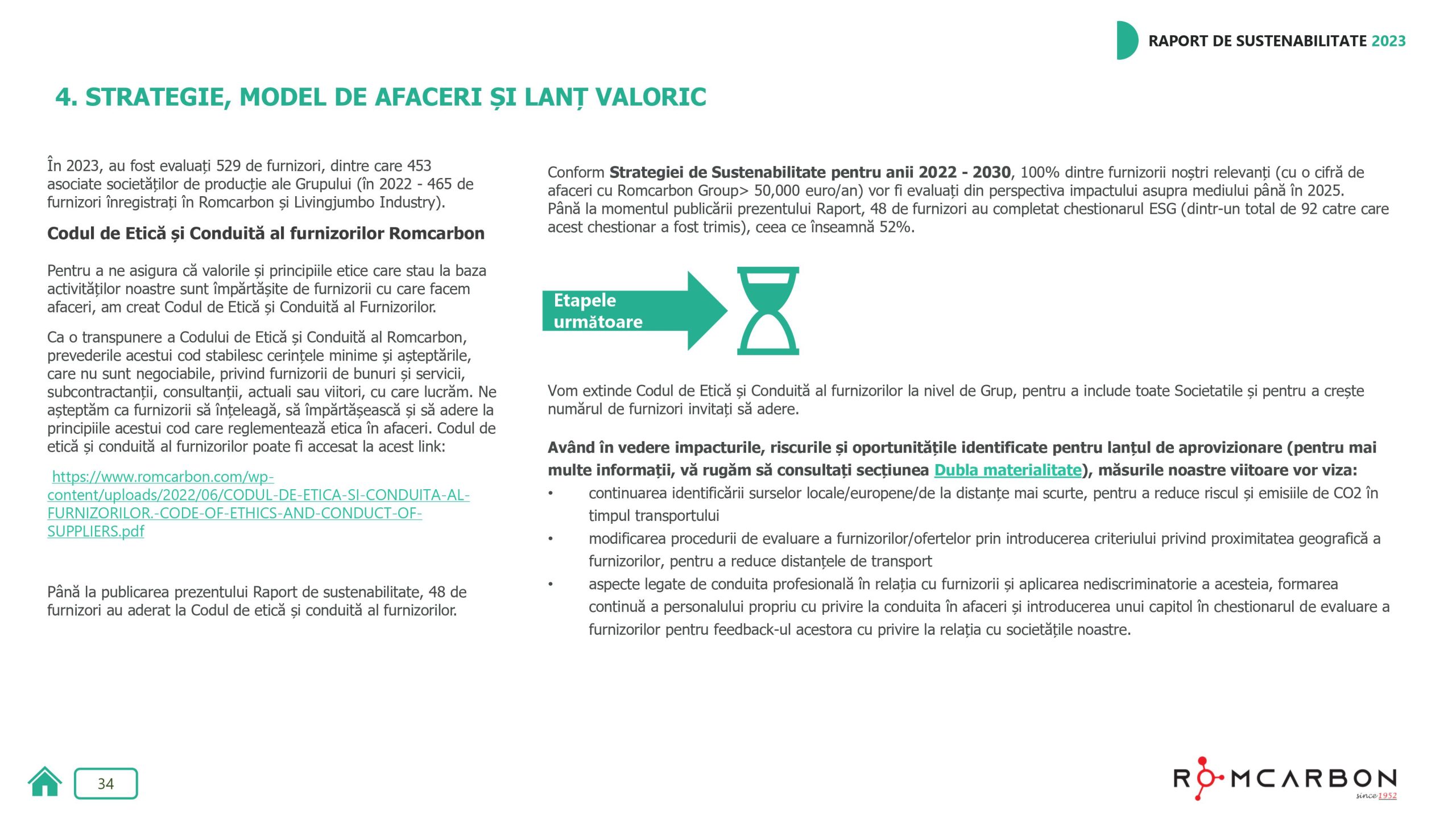 Rapoarte de sustenabilitate 2023