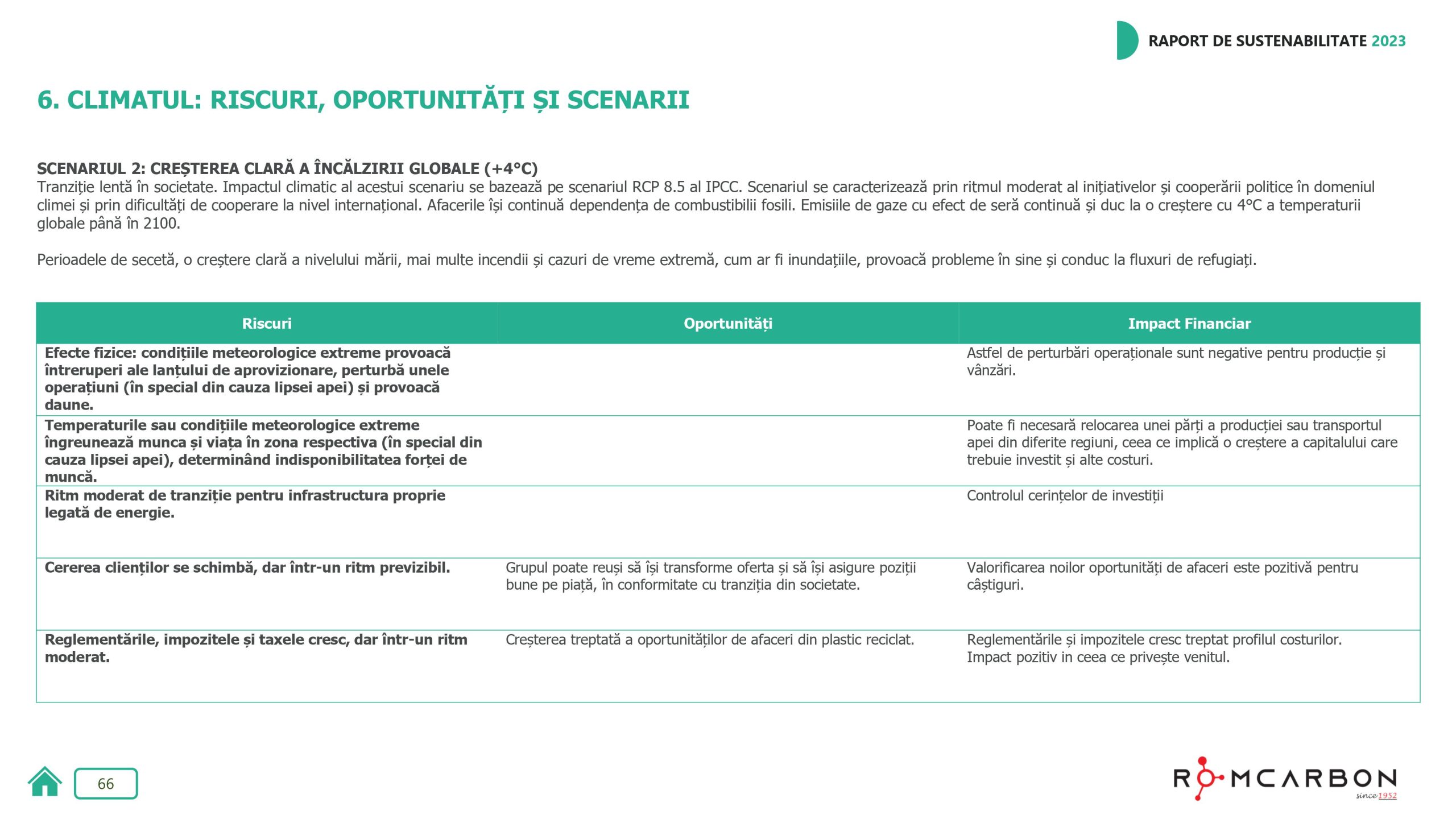 Rapoarte de sustenabilitate 2023