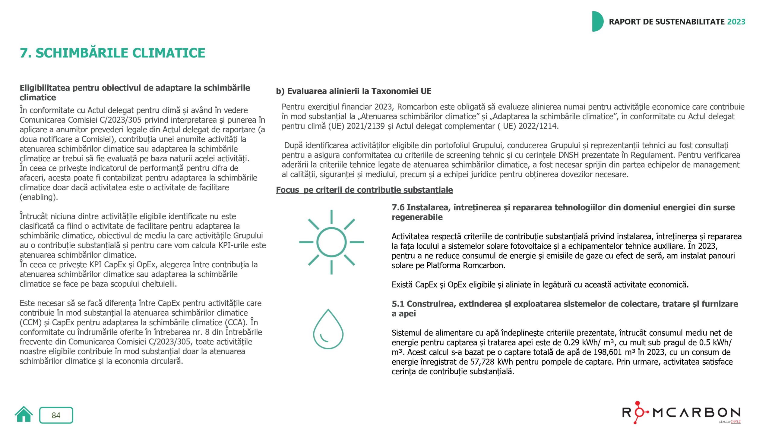 Rapoarte de sustenabilitate 2023