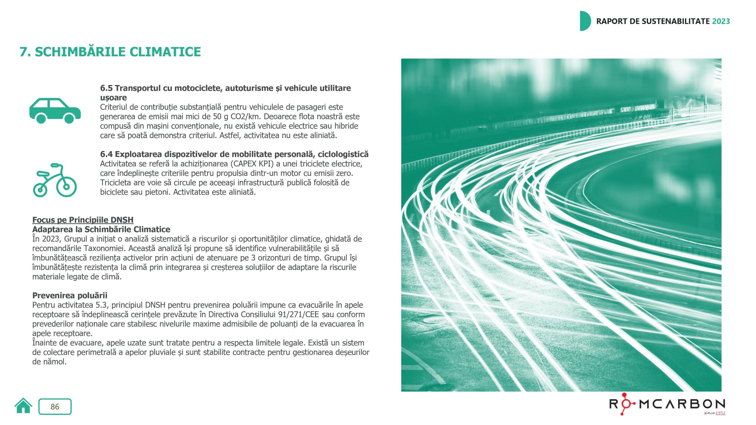Rapoarte de sustenabilitate 2023