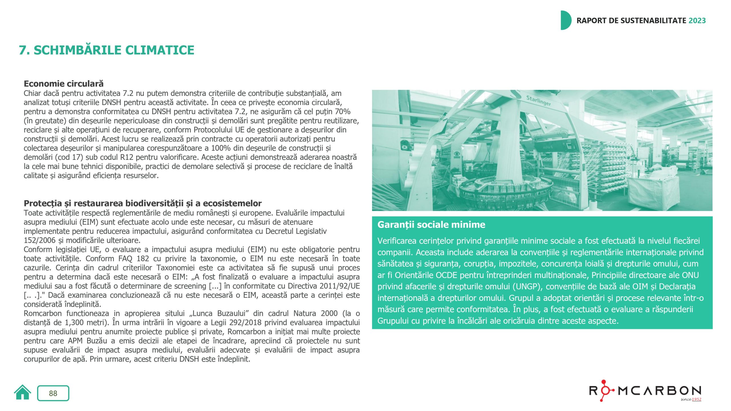 Rapoarte de sustenabilitate 2023