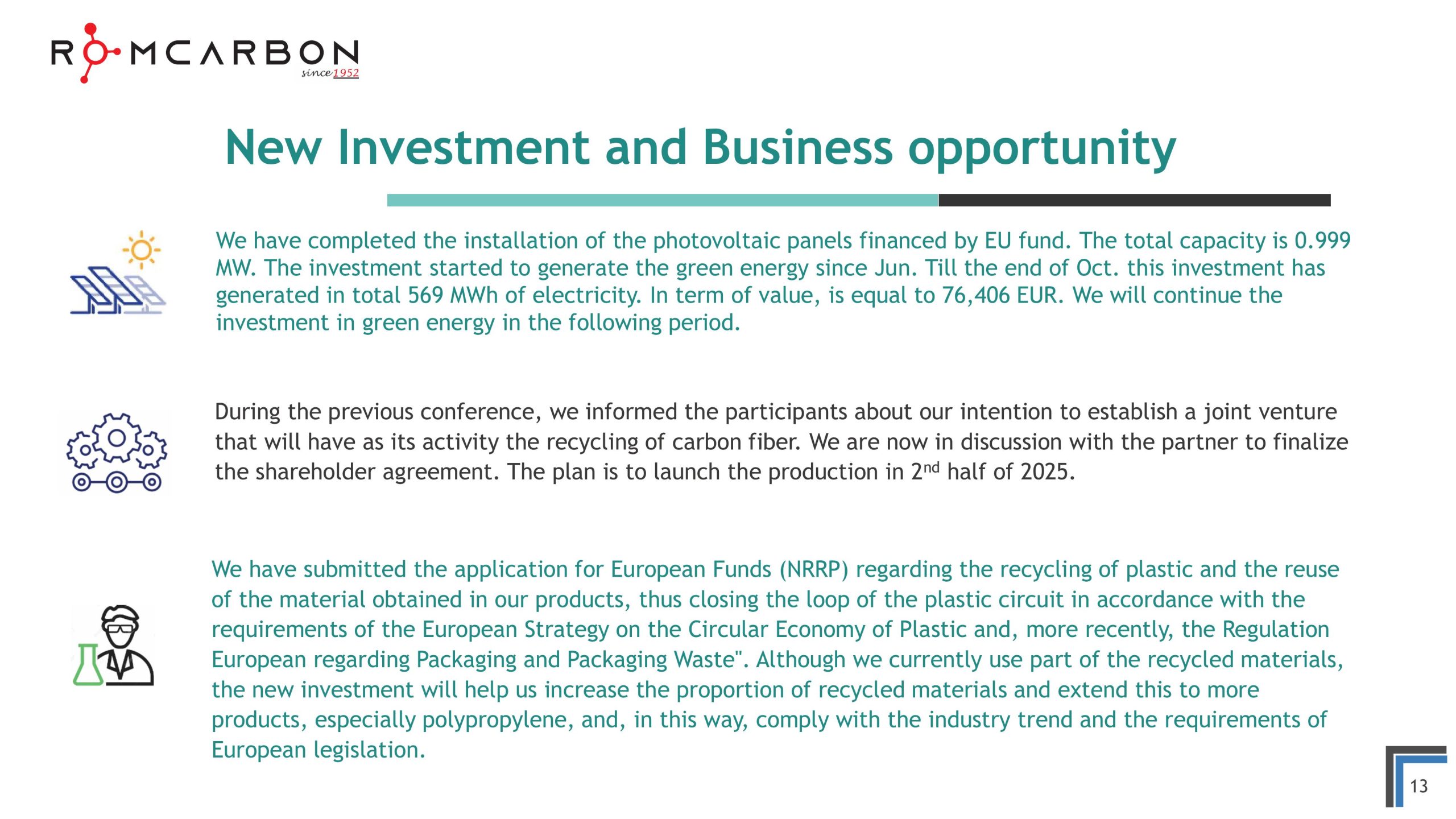 Official presentation -Teleconference with analysts, investors and journalists &ndash; 20th of November 2024