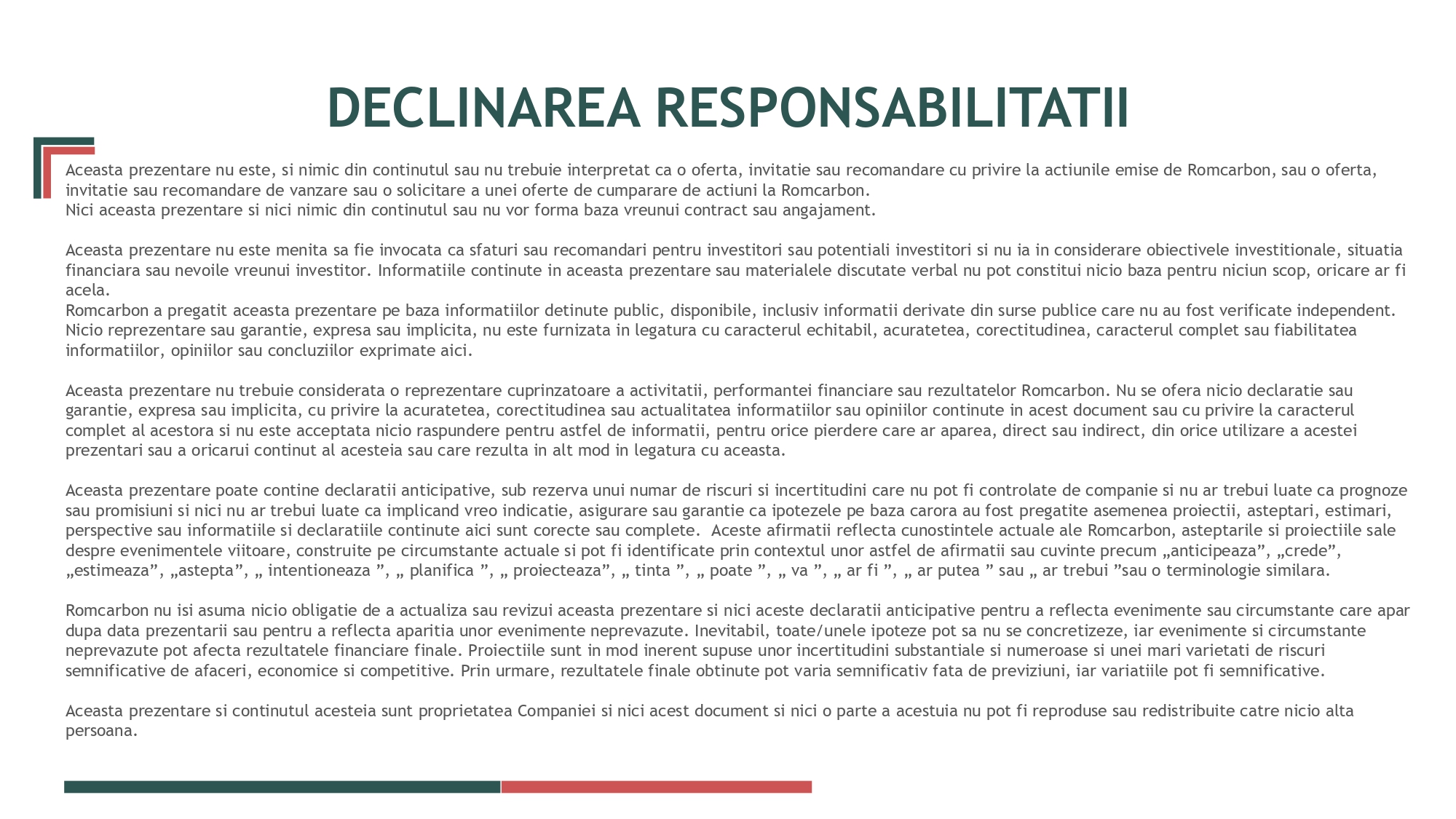 Official presentation -Teleconference with analysts, investors and journalists &ndash; 20th of May 2025