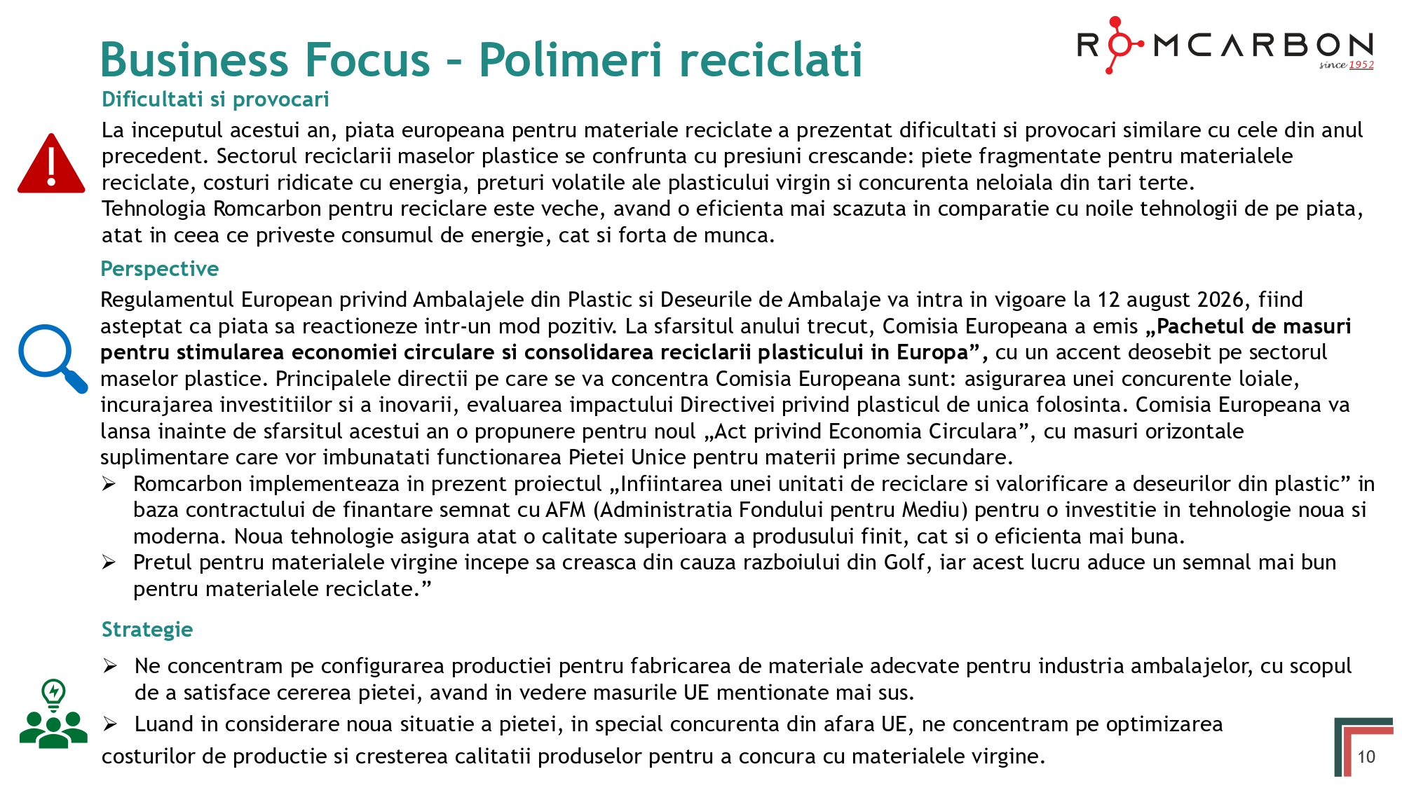 Prezentare oficiala -Teleconferință cu analiști, investitori și jurnaliști &ndash; 27 mai 2026